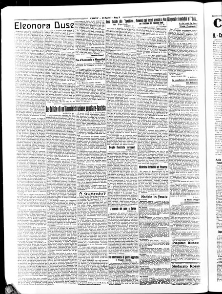 L'Unità : quotidiano degli operai e dei contadini